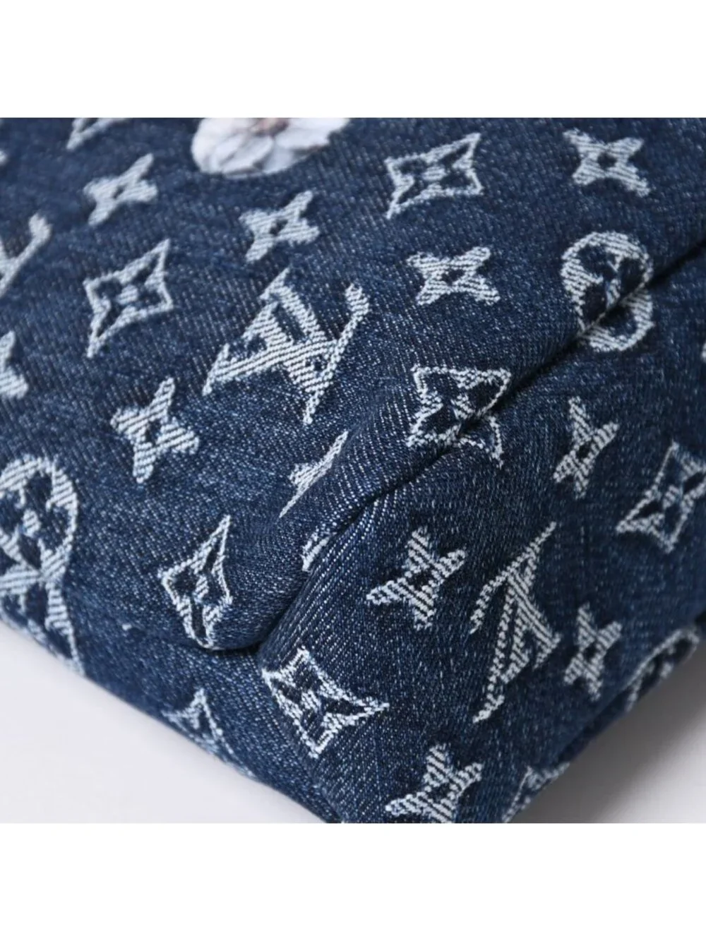 Louis Vuitton Handbag Clutch Pochette Voyage Monogram Denim